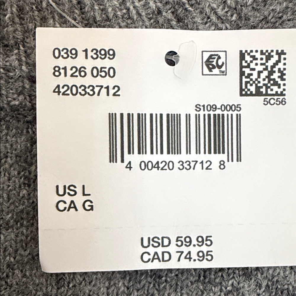 NWT American Eagle Gray Patterned Women's Sweater Dress size large - Picture 13 of 16